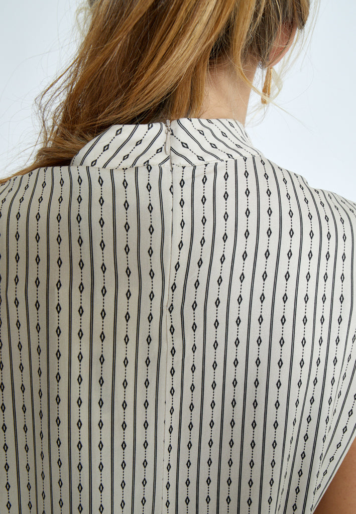 Peppercorn PCGabriella Top Top 0202P Whitecap Cream Print