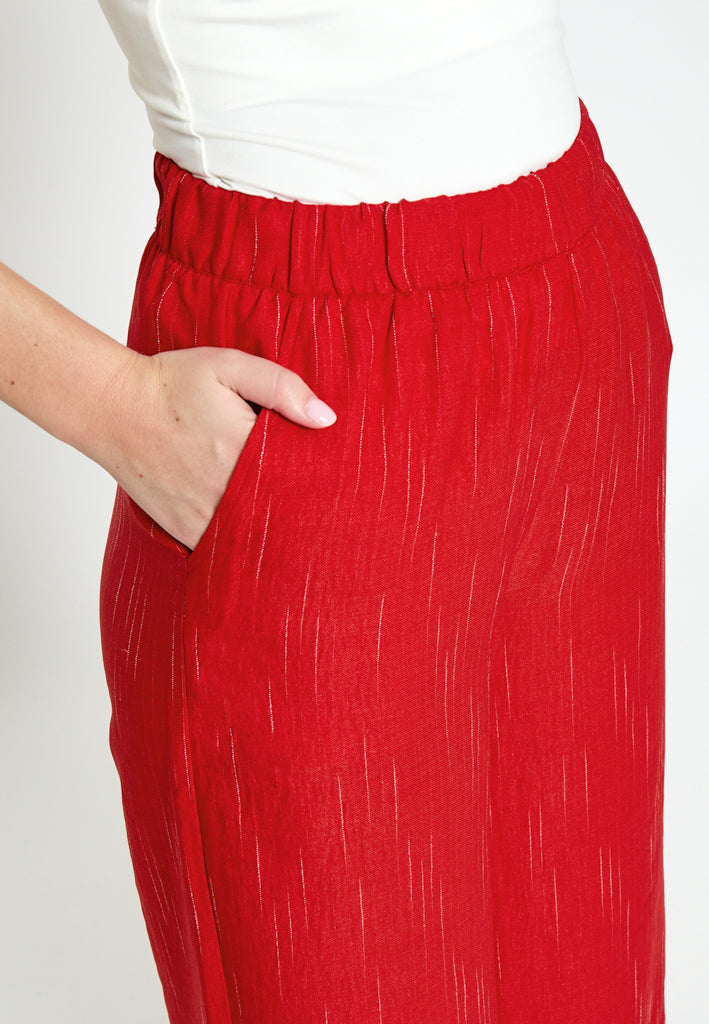Peppercorn PCGaby Pinstripe Pant Pant 4049S Aura Orange Stripe