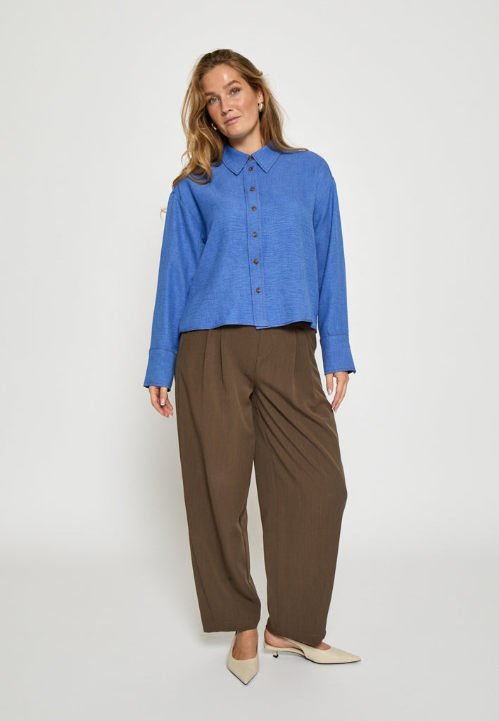 Peppercorn PCGaby Short Shirt Shirt 1211M Amparo Blue Mel.