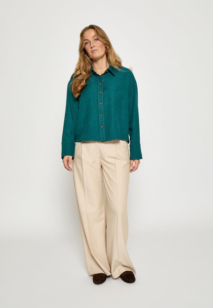 Peppercorn PCGaby Short Shirt Shirt 1495M Atlantic Deep Mel.