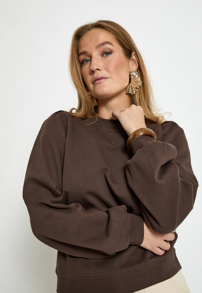 Peppercorn PCGloria GOTS Sweatshirt Sweatshirt 5510 Chocolate Brown