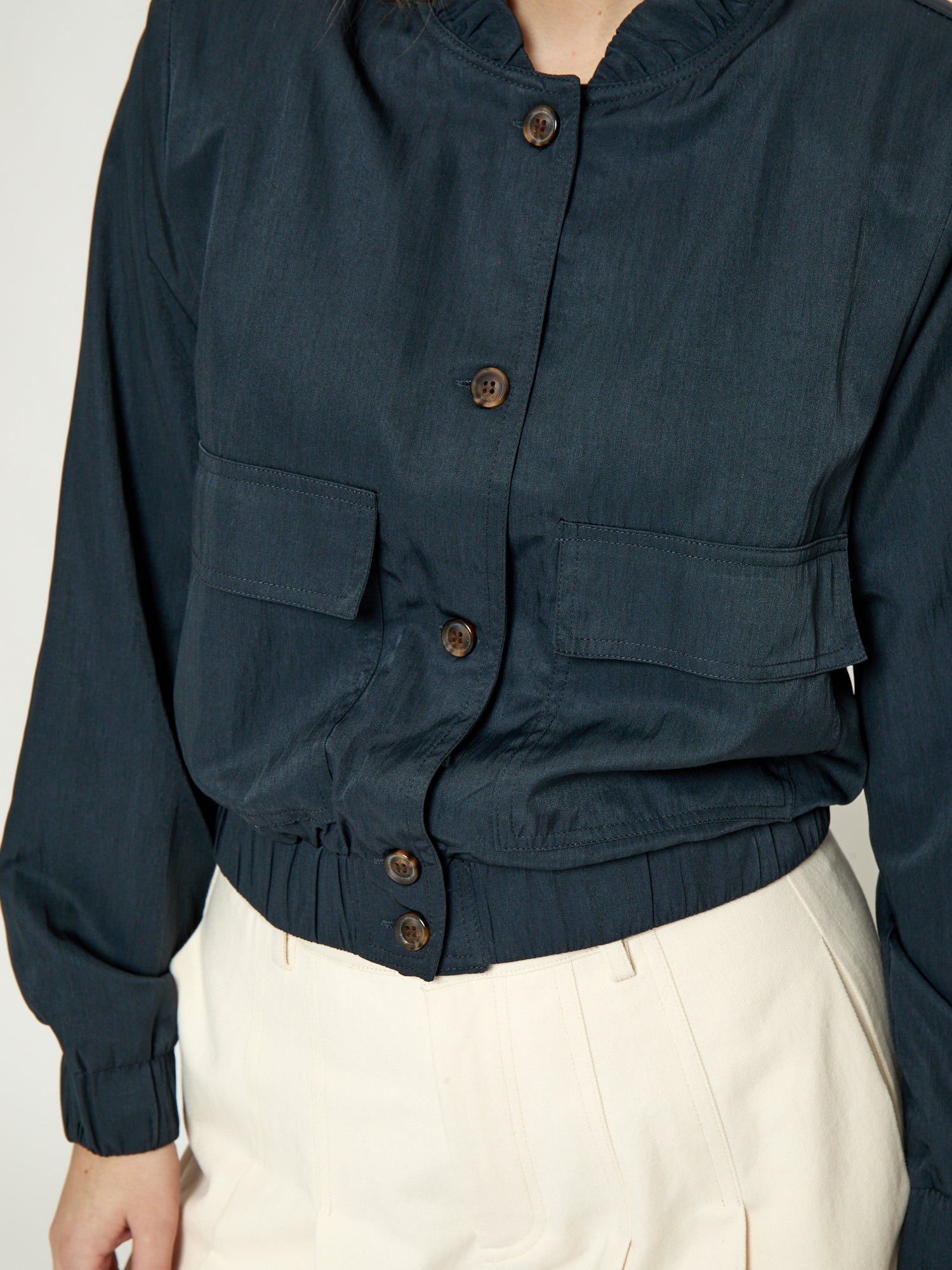Peppercorn PCGrady Bomber Jacket Vest 5270 Dark Navy