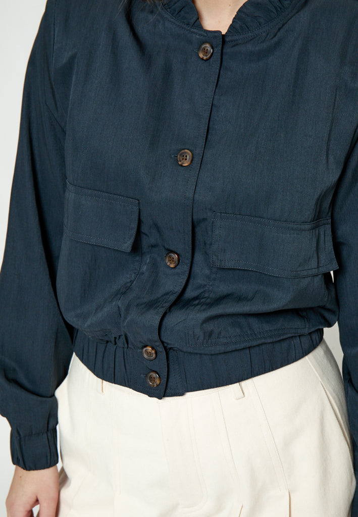 Peppercorn PCGrady Bomber Jacket Vest 5270 Dark Navy