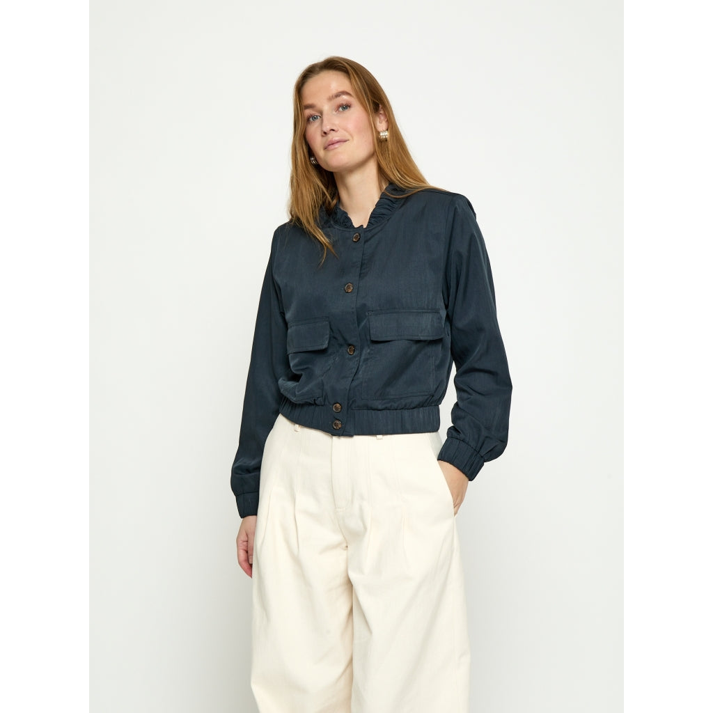 Peppercorn PCGrady Bomber Jacket Vest 5270 Dark Navy