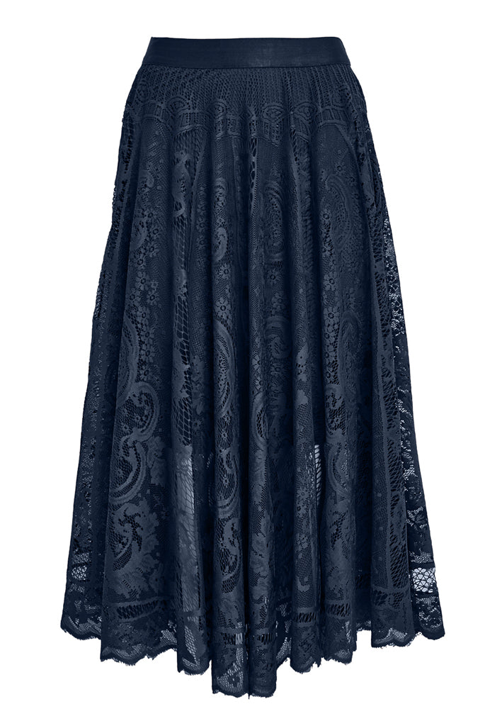 Peppercorn PCGreta Lace Skirt Skirt 1550 NAVY