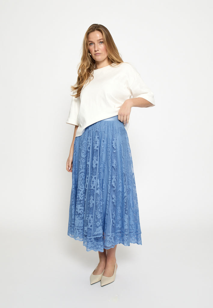 Peppercorn PCGreta Lace Skirt Skirt 2016 CORNFLOWER BLUE