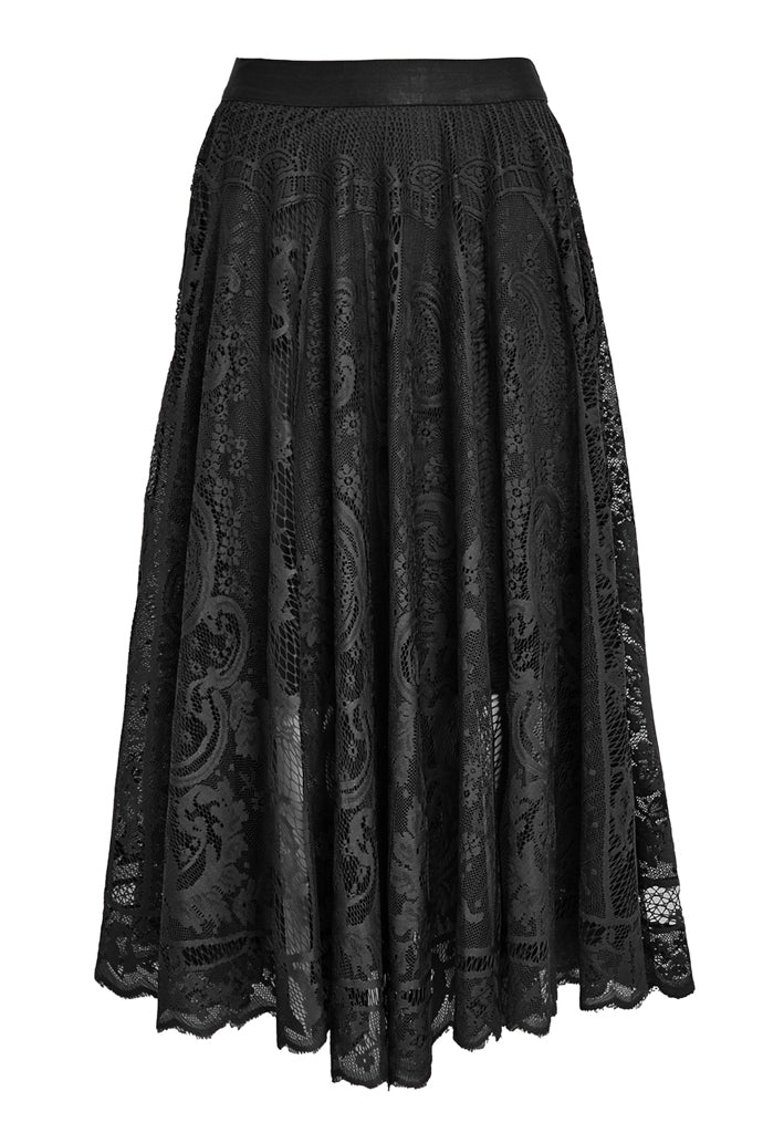 Peppercorn PCGreta Lace Skirt Skirt 9000 Black