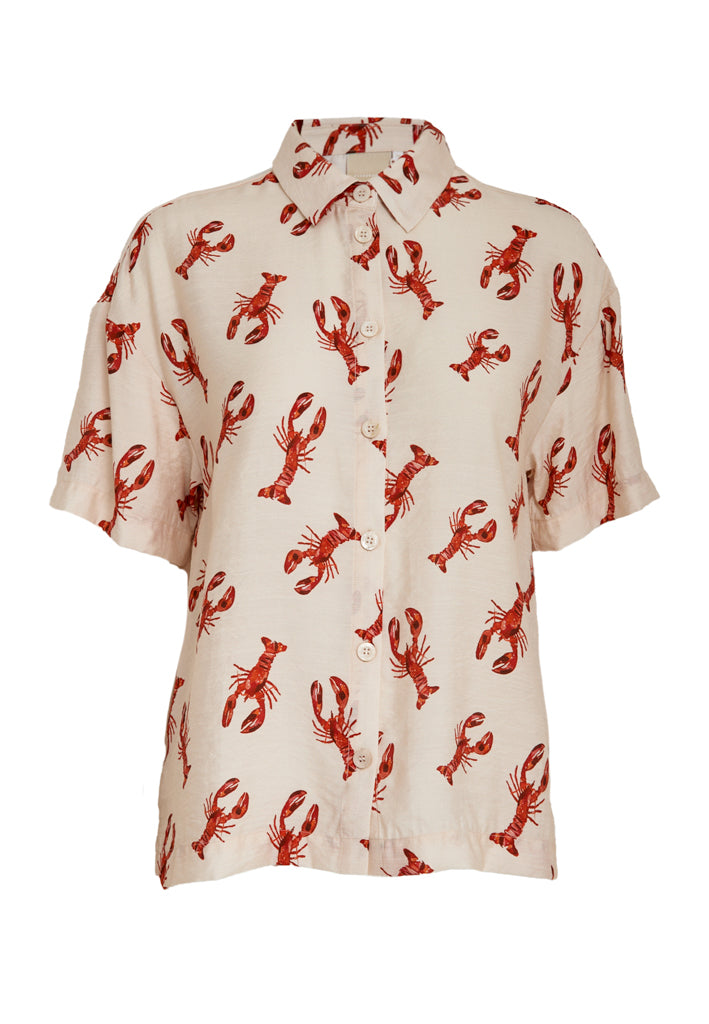 Peppercorn PCGrith Shirt Shirt 4049P Aura Orange Print