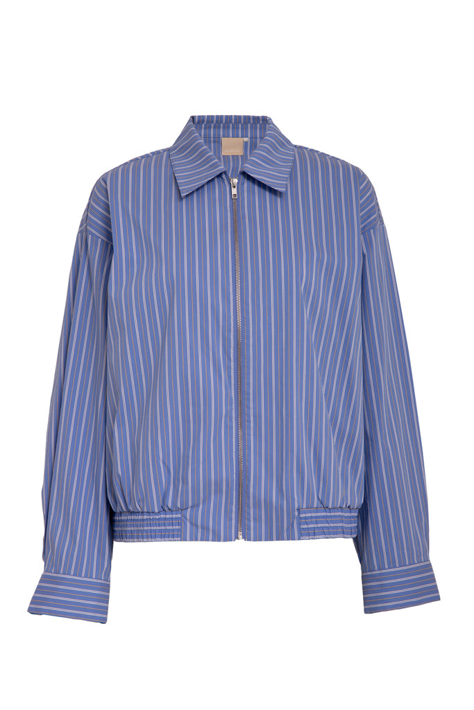 Peppercorn PCHanna Shirt Jacket Jacket 1049S Vista Blue Stri.