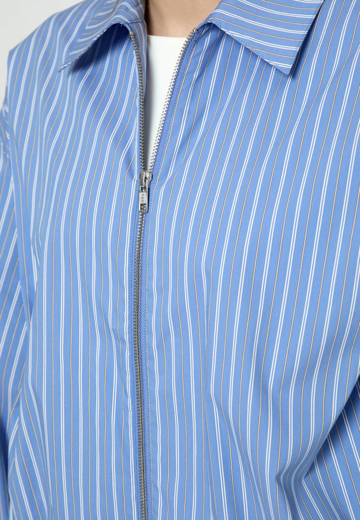 Peppercorn PCHanna Shirt Jacket Jacket 1049S Vista Blue Stri.