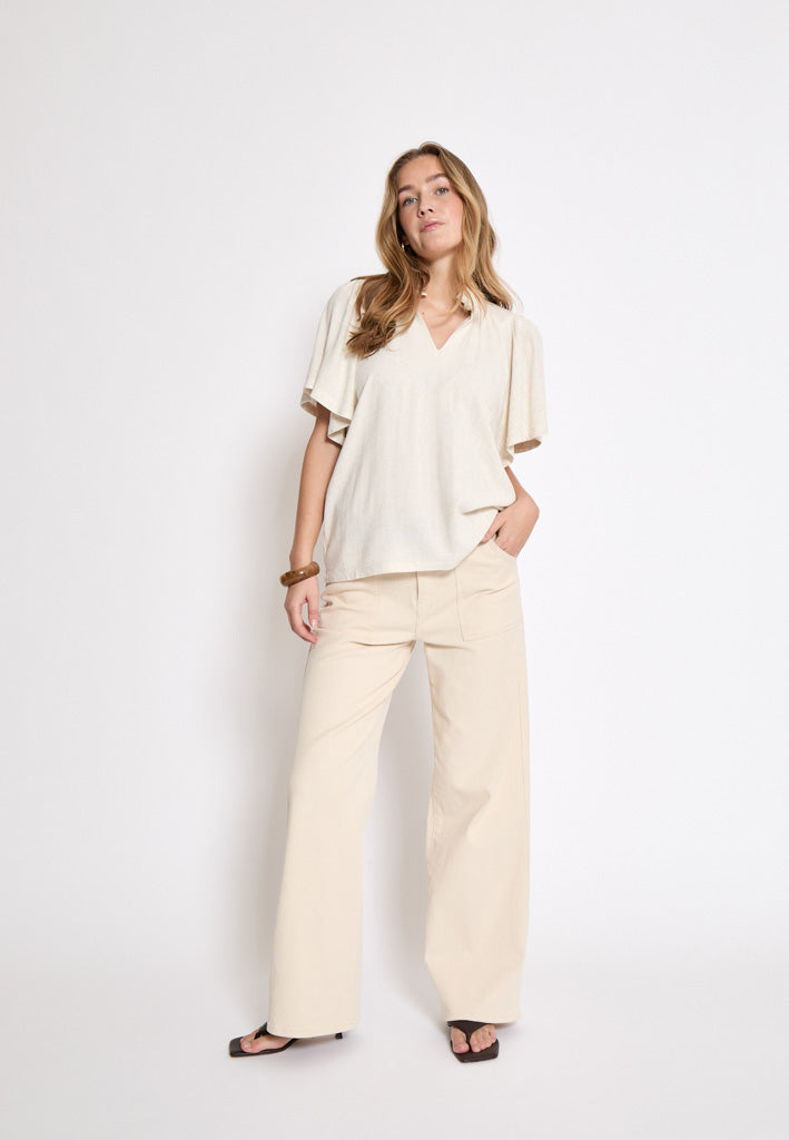 Peppercorn PCHannah Blouse Blouse 0202M Whitecap Grey mel