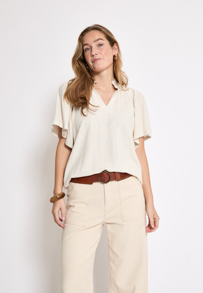 Peppercorn PCHannah Blouse Blouse 0202M Whitecap Grey mel