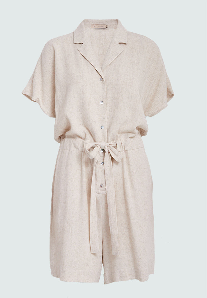 Peppercorn PCHannah Playsuit Jumpsuit 0202M Whitecap Grey mel