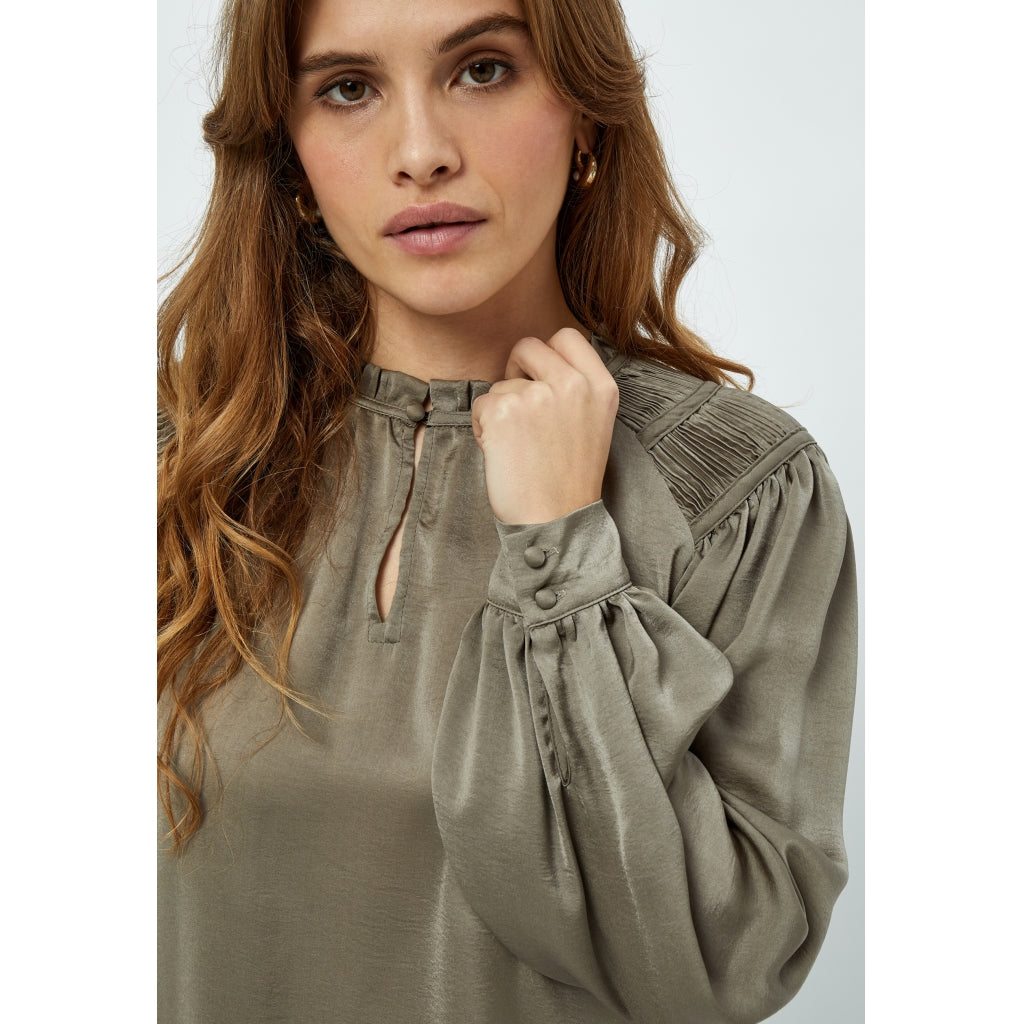Peppercorn PCHaze Blouse Blouse 0178M Winter Twig Sand Melange