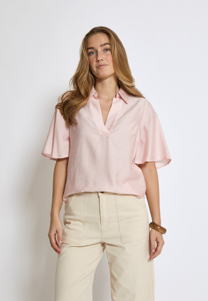 Peppercorn PCHedda Top Blouse 4090S Strawberry Ice Str