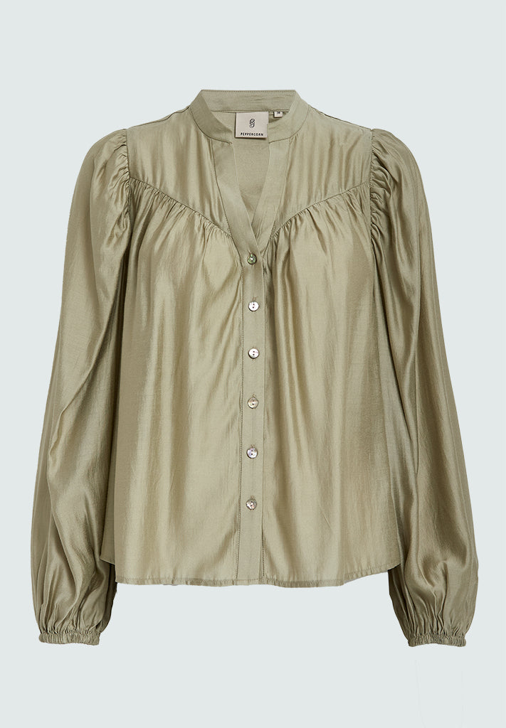 Peppercorn PCIda Shirt Shirt 0148 Gray Green