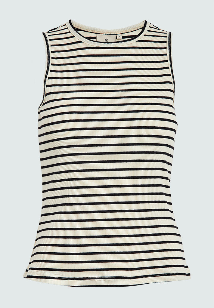 Peppercorn PCInes Sleeveless Top Top 0202S Whitecap Str.