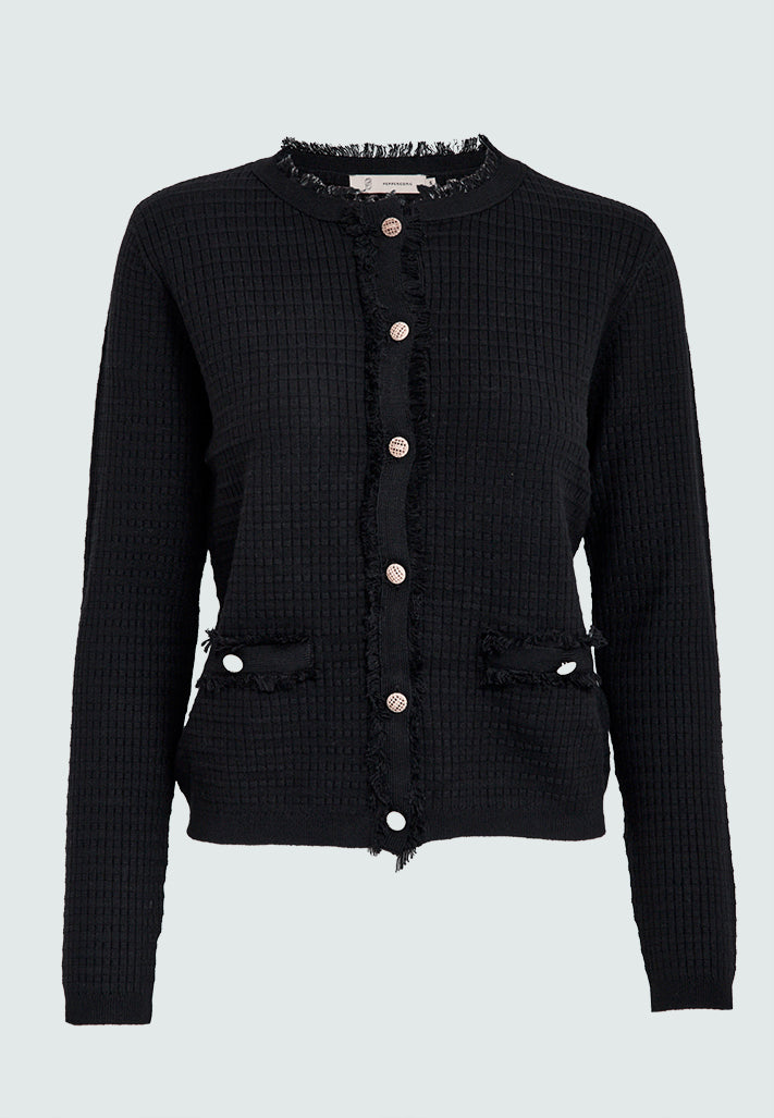 Peppercorn PCJacobe Knit Cardigan Cardigans 9000 Black