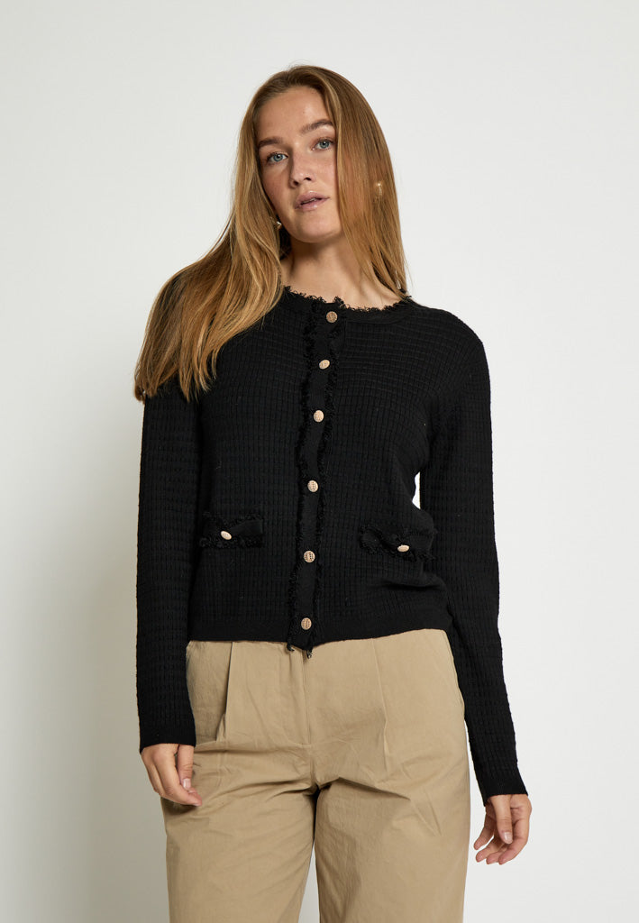 Peppercorn PCJacobe Knit Cardigan Cardigans 9000 Black