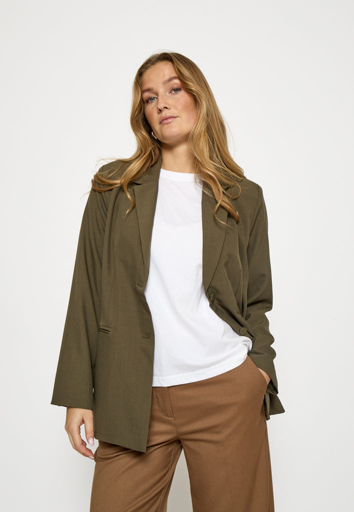 Peppercorn PCJane Belt Jacket Jacket 3627M Grape Leaf melange