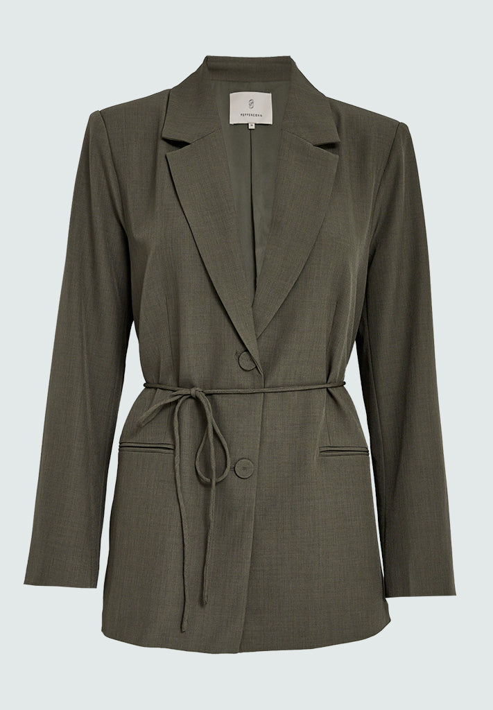 Peppercorn PCJane Belt Jacket Jacket 3627M Grape Leaf melange