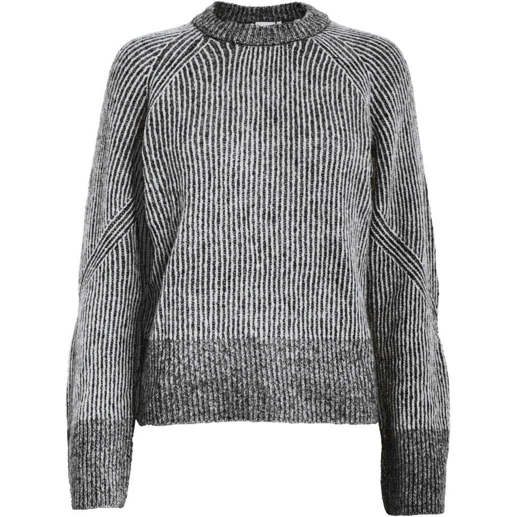 Peppercorn PCJeanette Knit Pullover Pullover 9000S Black Stripe