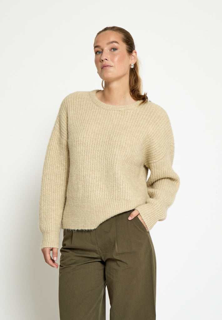 Peppercorn PCJessa GRS Knit Pullover Pullover 2206 Fog Sand