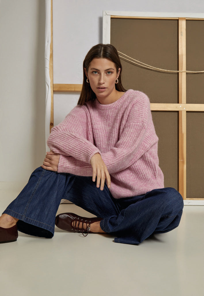 Peppercorn PCJessa GRS Knit Pullover Pullover 4630 Moonlite Mauve Pink