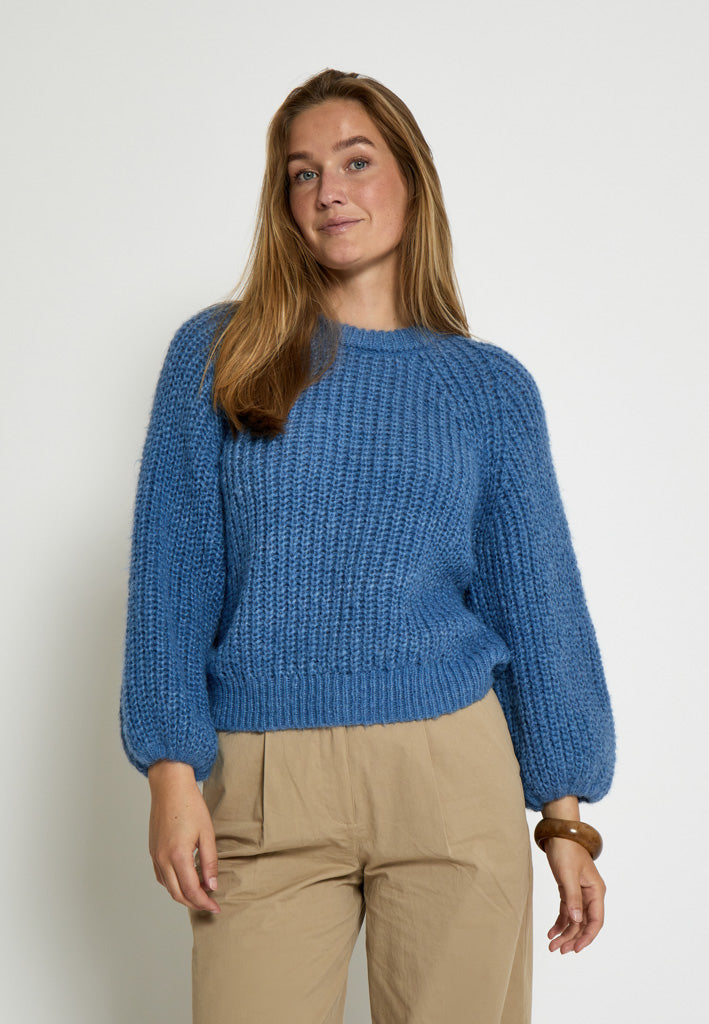 Peppercorn PCJette GRS Knit Pullover Pullover 569 Blue Riverside