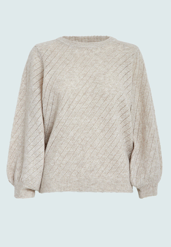 Peppercorn PCJill Knit Pullover Pullover 2206 Fog Sand