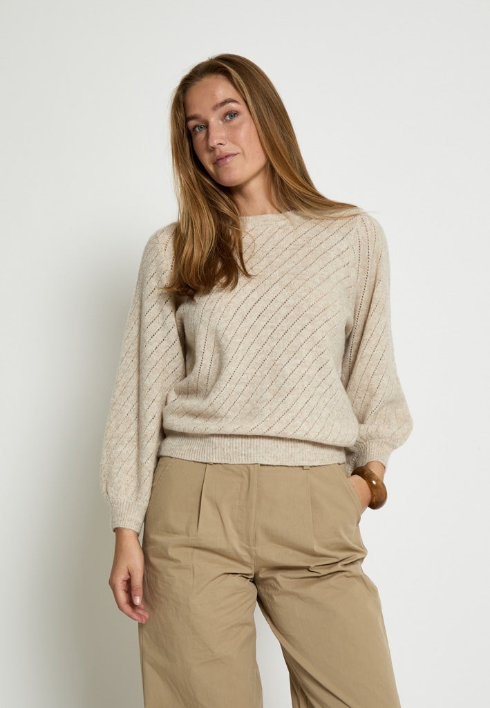 Peppercorn PCJill Knit Pullover Pullover 2206 Fog Sand