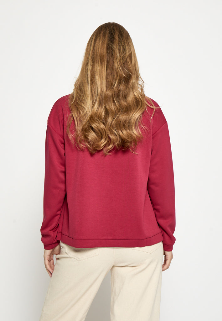 Peppercorn PCJinka Sweatshirt Sweatshirt 4023 Deep Claret Red