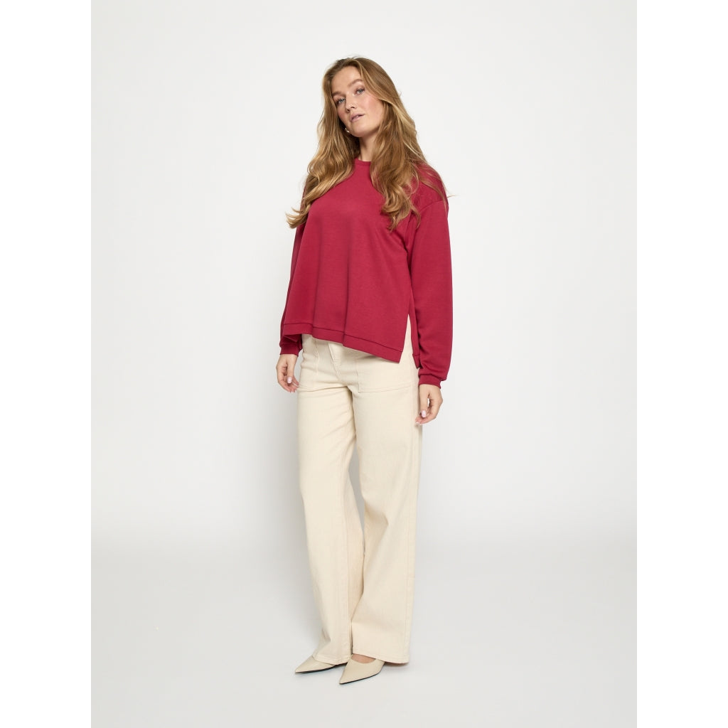 Peppercorn PCJinka Sweatshirt Sweatshirt 4023 Deep Claret Red