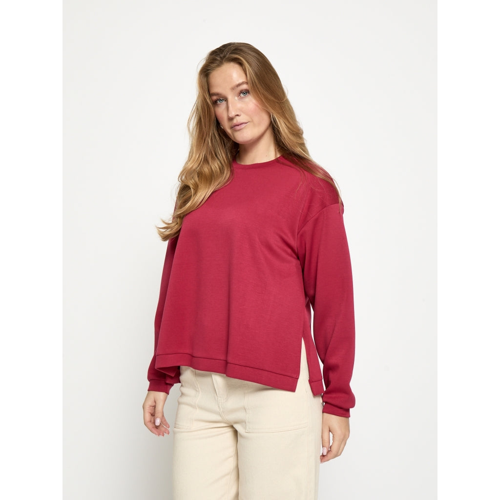 Peppercorn PCJinka Sweatshirt Sweatshirt 4023 Deep Claret Red