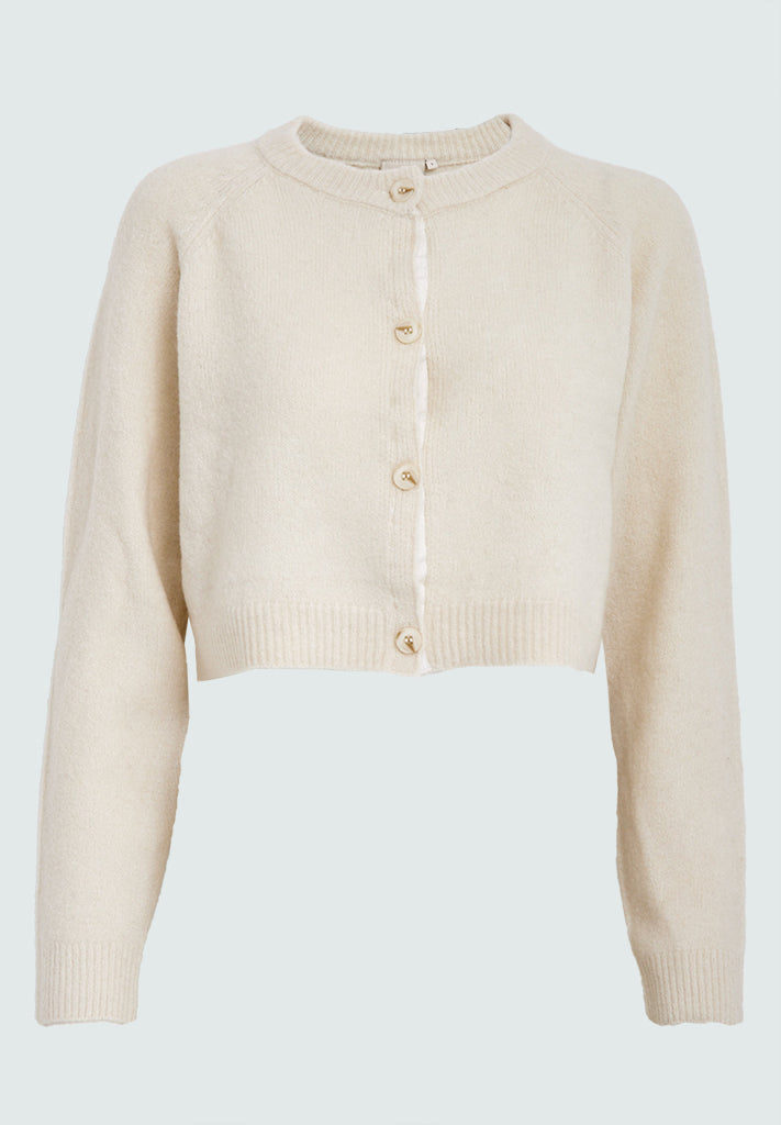 Peppercorn PCJoanna GRS Knit Cardigan Cardigans 0202 Whitecap Grey