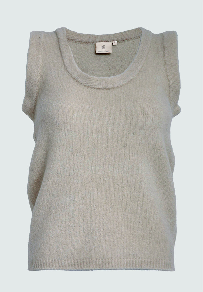 Peppercorn PCJoanna GRS Knit Top Top 4073 Kelp Sand