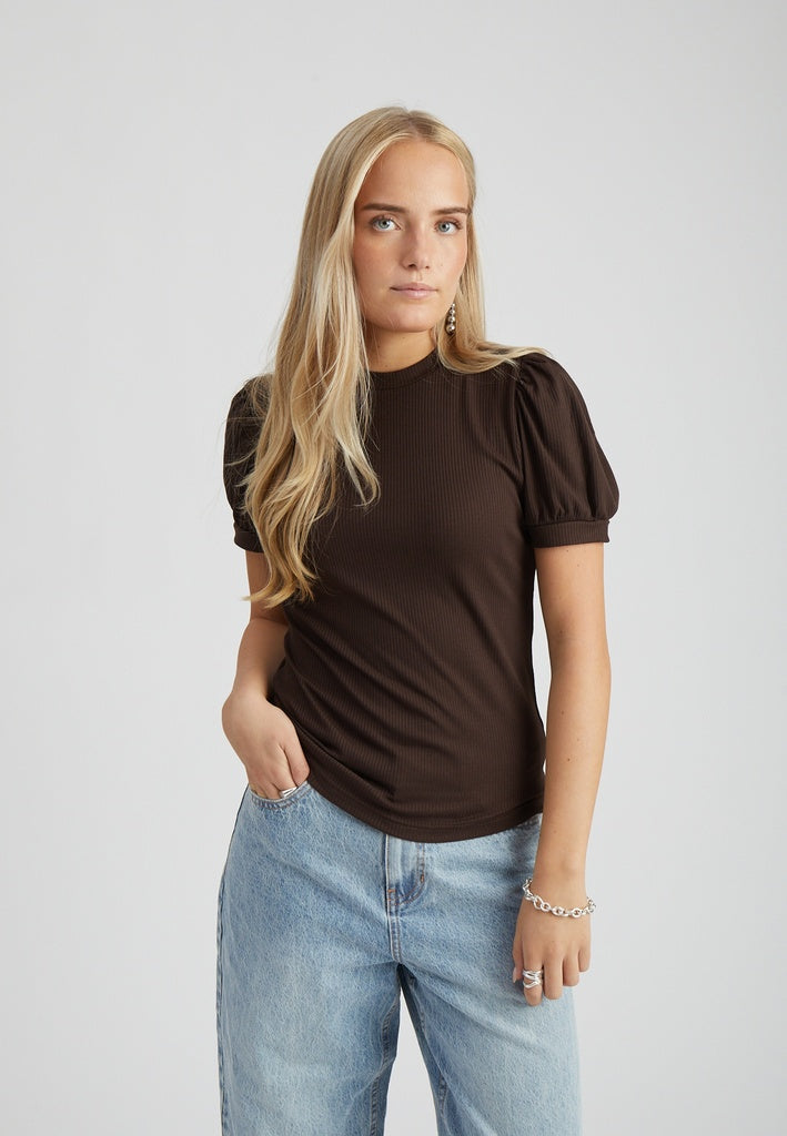 Peppercorn PCJohanna GRS T-shirt T-Shirt 3960 Java Brown