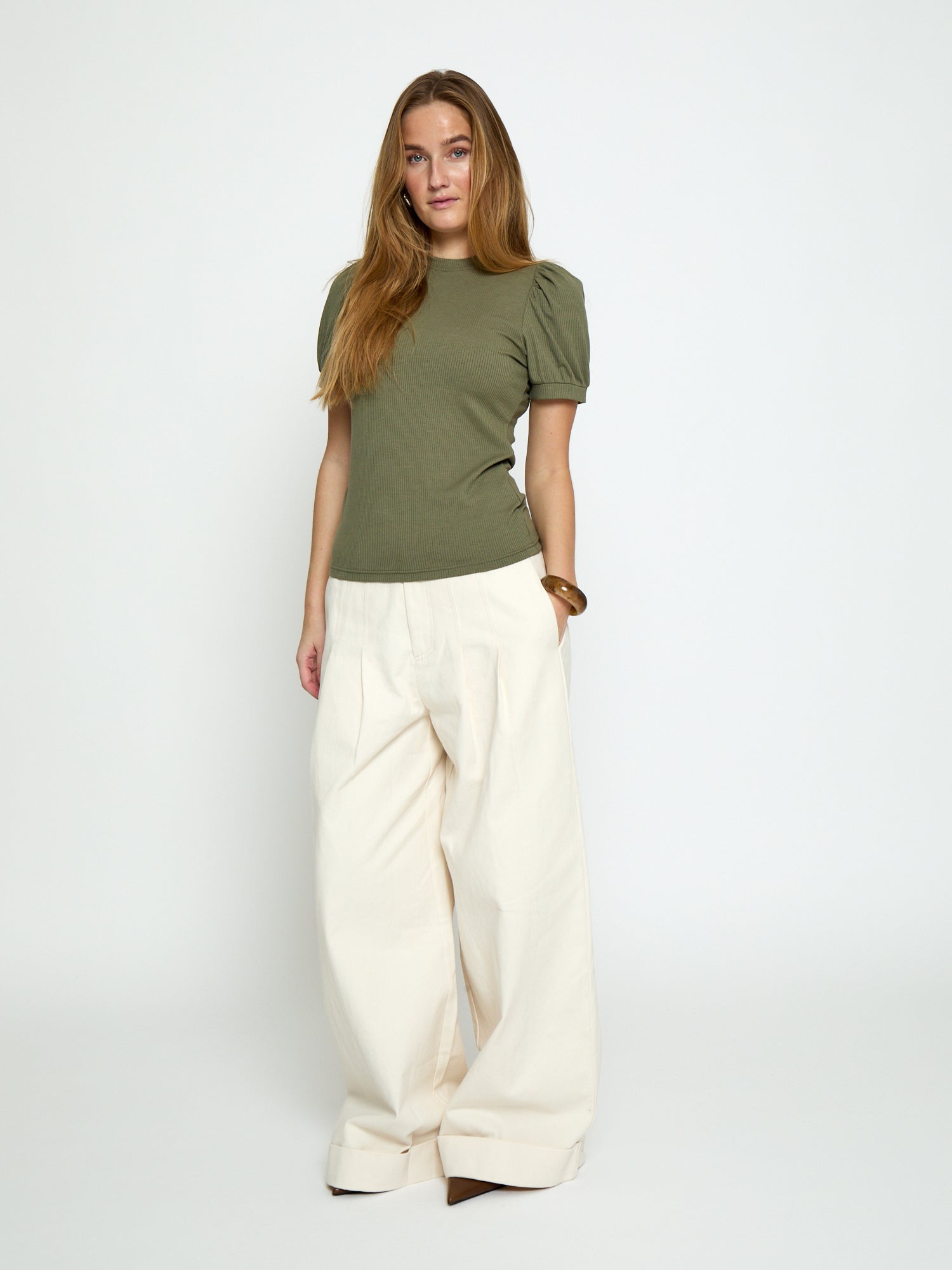 Peppercorn PCJohanna GRS T-shirt T-Shirt 4650 Army green