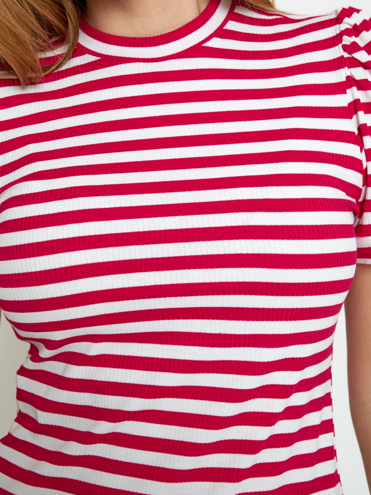 Peppercorn PCJohanna Striped GRS T-shirt T-Shirt 4039S Virtual Pink Stripe