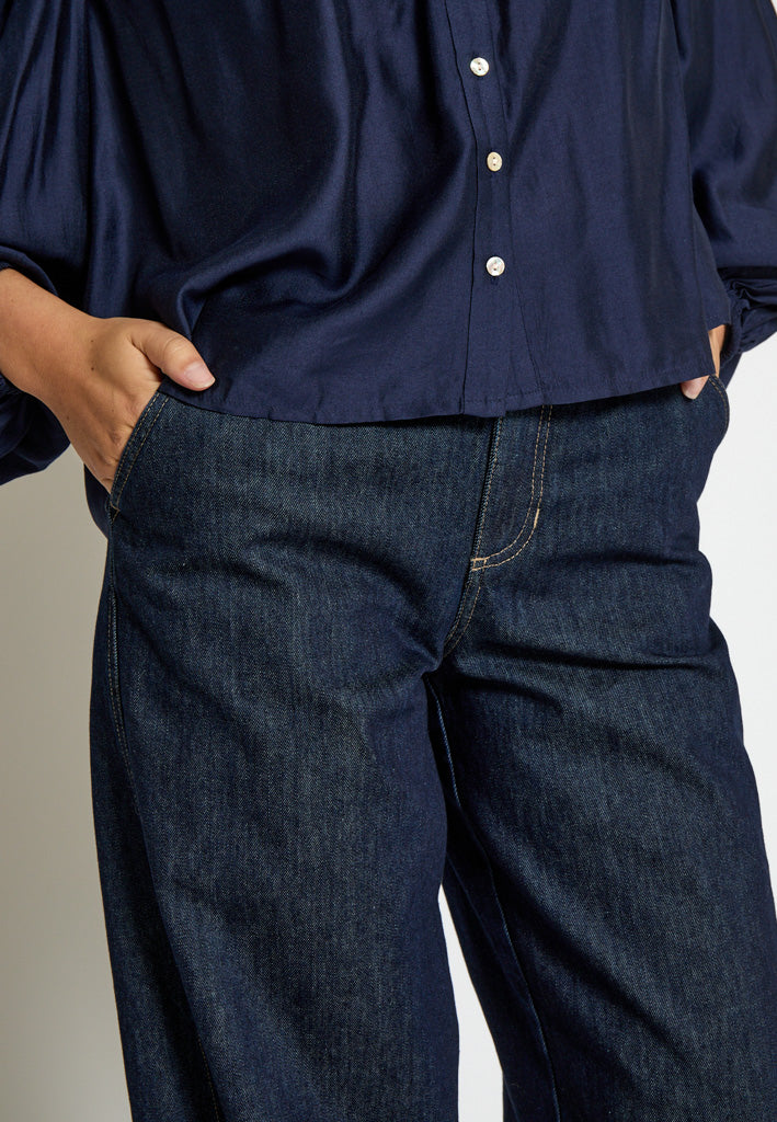 Peppercorn PCJuliana Denim Pant Pant 9610 Mid Blue Denim
