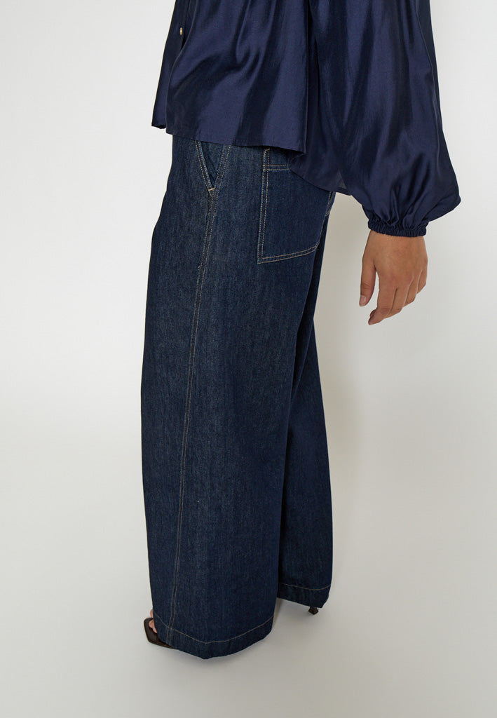 Peppercorn PCJuliana Denim Pant Pant 9610 Mid Blue Denim
