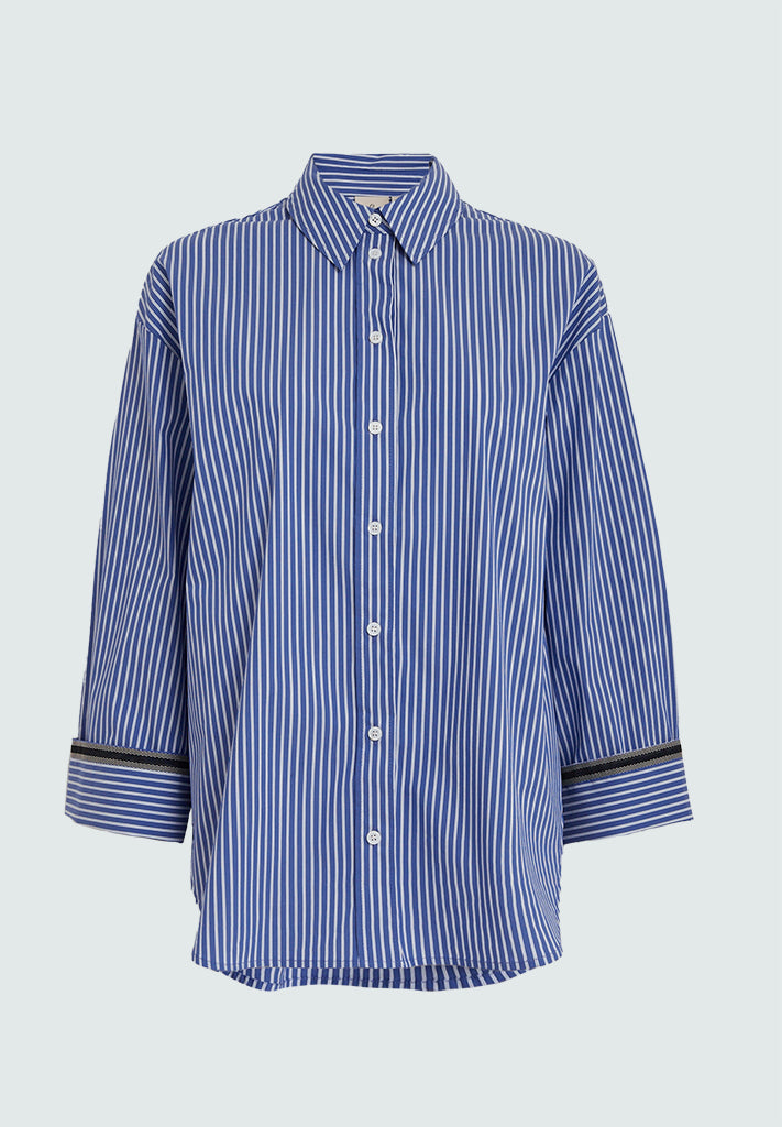 Peppercorn PCJunie Shirt Shirt 1037S Ensign Blue Stripe