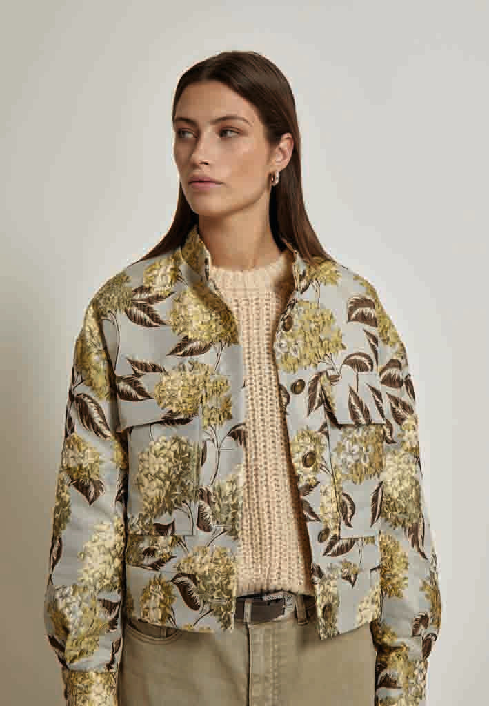 Peppercorn PCKaiza Jacket Jacket 2206J Fog Sand Jacquard