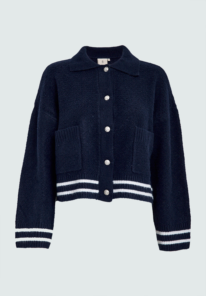 Peppercorn PCKamilla GRS Knit Jacket Cardigans 5270 Black Iris