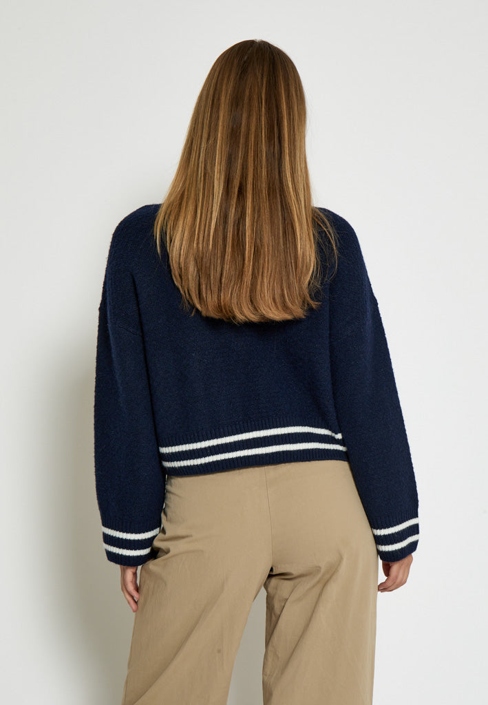 Peppercorn PCKamilla GRS Knit Jacket Cardigans 5270 Black Iris