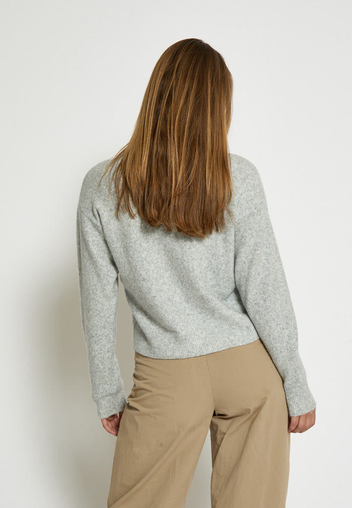 Peppercorn PCKate Cardigan Cardigans 112M Light Grey Melange