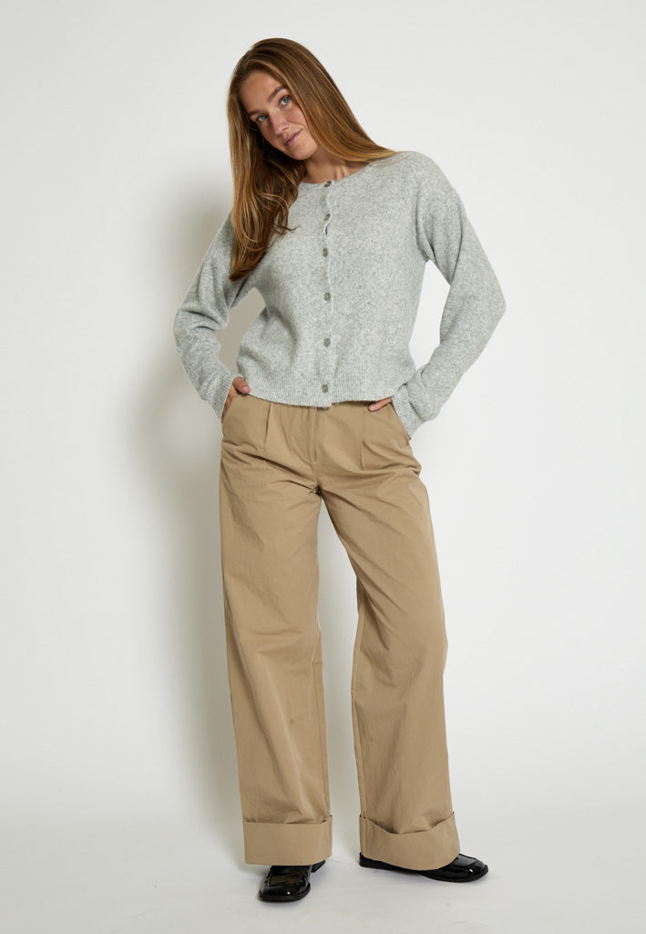 Peppercorn PCKate Cardigan Cardigans 112M Light Grey Melange