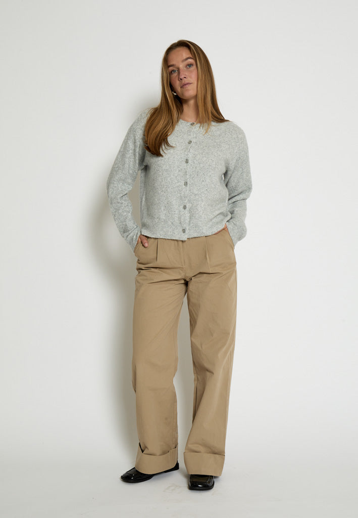 Peppercorn PCKate Cardigan Cardigans 112M Light Grey Melange