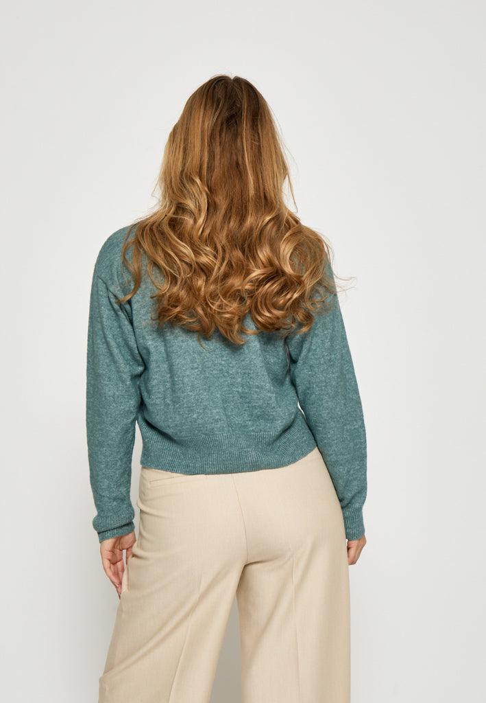 Peppercorn PCKate Cardigan Cardigans 480M North Atlantic Mel.