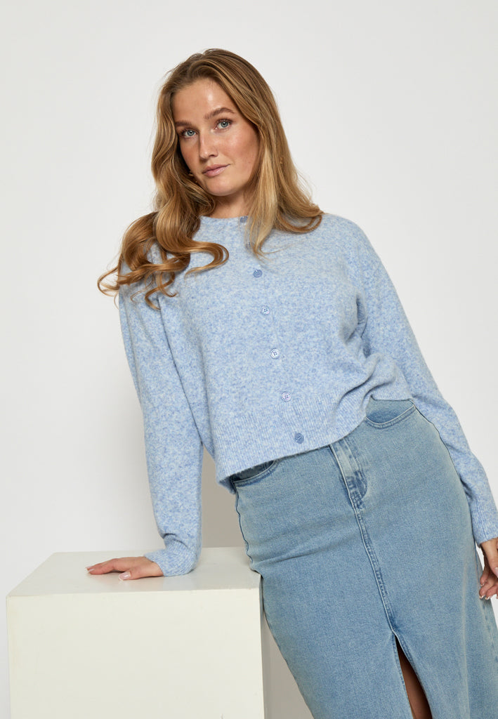 Peppercorn PCKate Cardigan Cardigans 7015M Hydrangea Melange